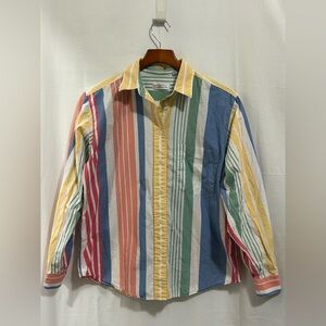 Talbots - Multicolor Striped Women’s Button-Down Shirt